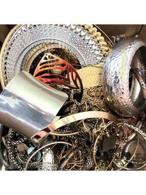 Mixed Metals Jewelry Bundle Minimalist Maximalist Layering Gold Silver